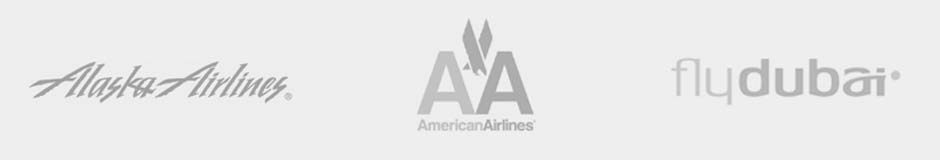 alaska airlines, american airlines, flydubai